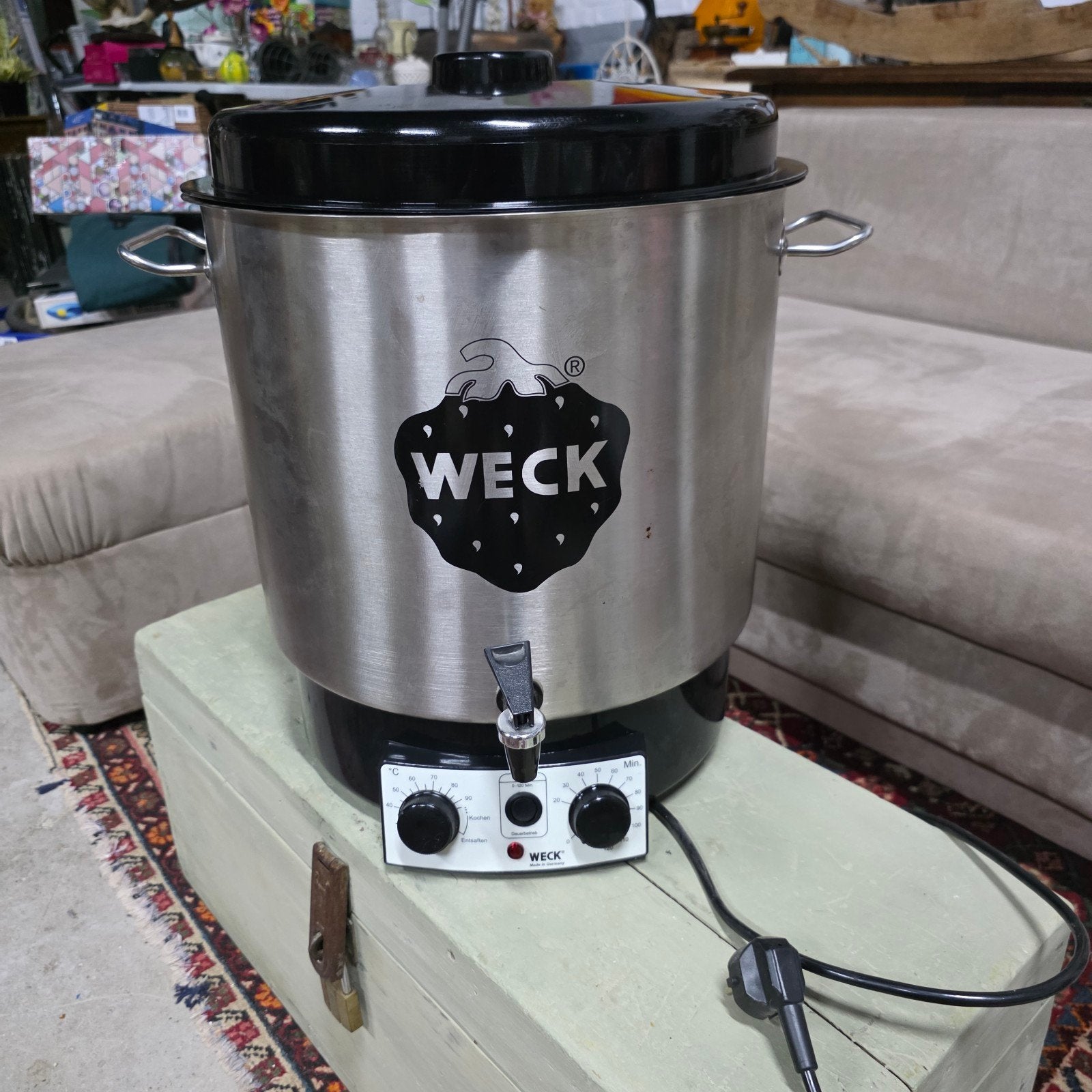 weck inmaakautomaat, Ophalen, Nieuw
