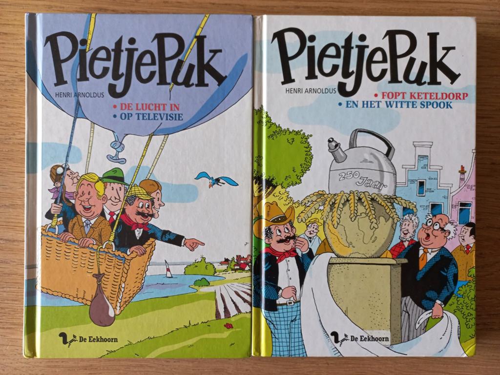 2x Pietje Puk omnibussen, Henri Arnoldus, humor, samen €6,-, Ophalen of Verzenden, Gelezen, Verhalen