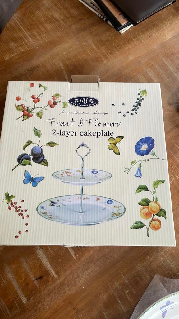 Etagère Fruit&Flowers 2 stuks Janneke Brinkman, Ophalen of Verzenden, Nieuw