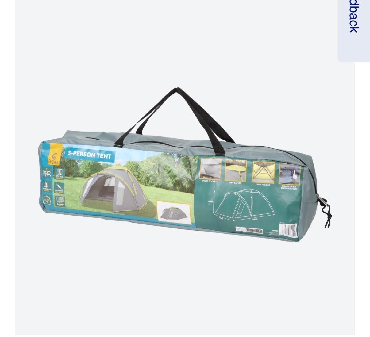 Compacte 2-persoons tent - Ideaal voor festivals/camping, Ophalen, Gebruikt, Tot en met 2