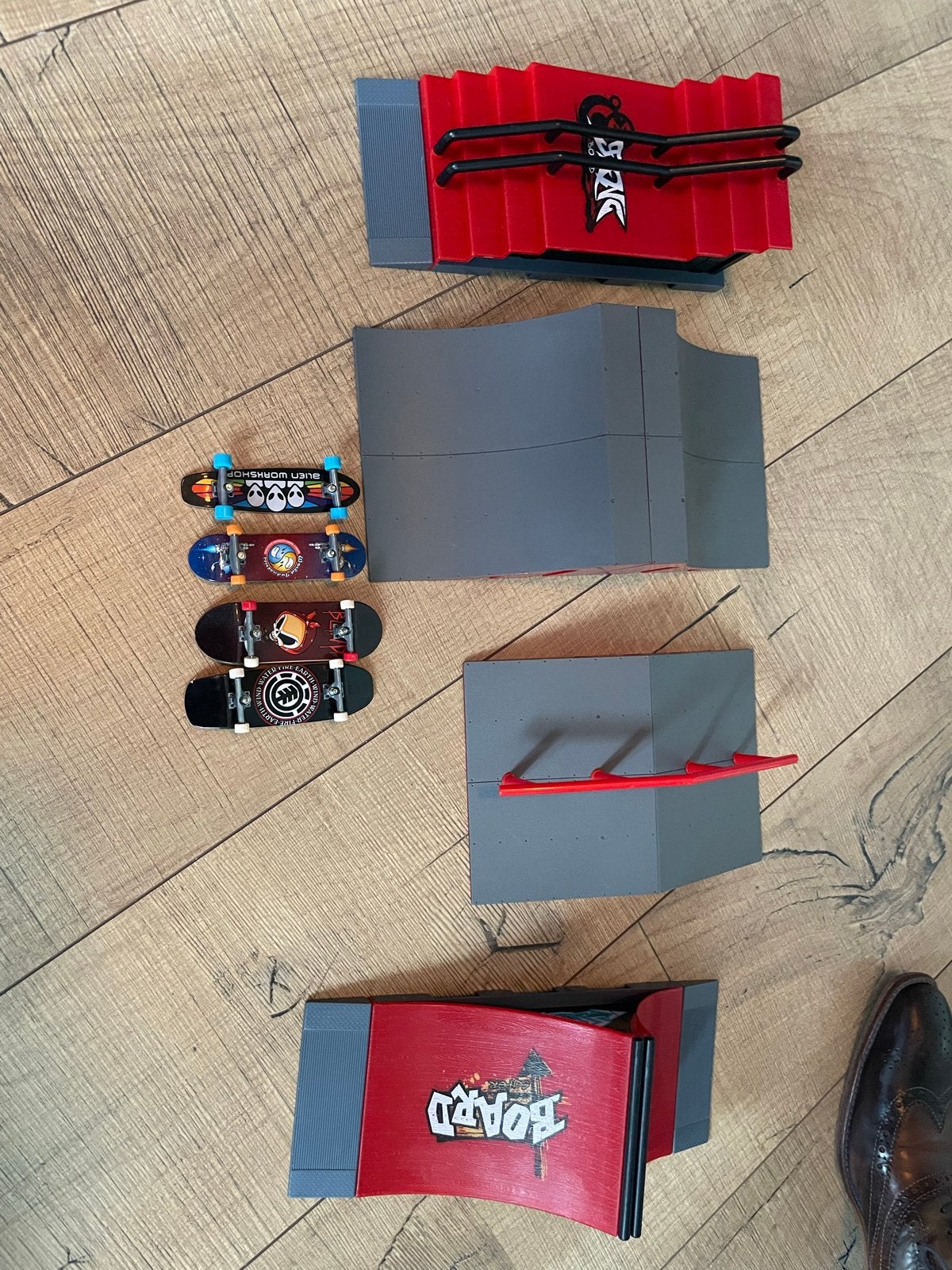 Tech Deck Fingerboard Skatepark Set met 4 Skateboards, Ophalen of Verzenden, Gebruikt, Jongen of Meisje