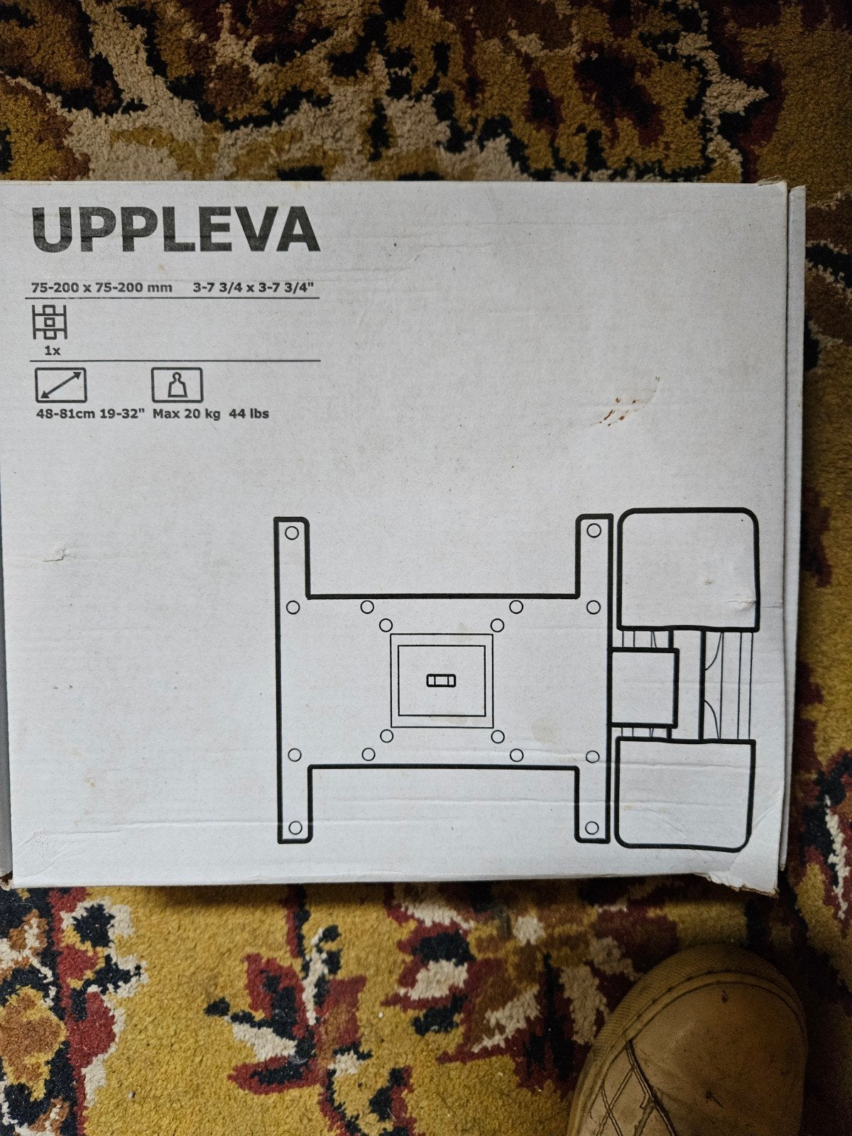 IKEA UPPLEVA TV-beugel 48-81cm (19-32 inch) Max 20kg, Ophalen of Verzenden
