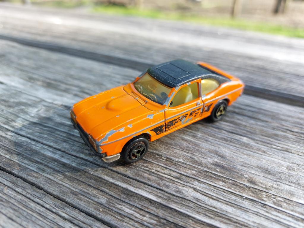 Majorette no 251 Ford Capri Speelgoedauto Oranje, Hobby en Vrije tijd, Ophalen of Verzenden, Gebruikt, Auto