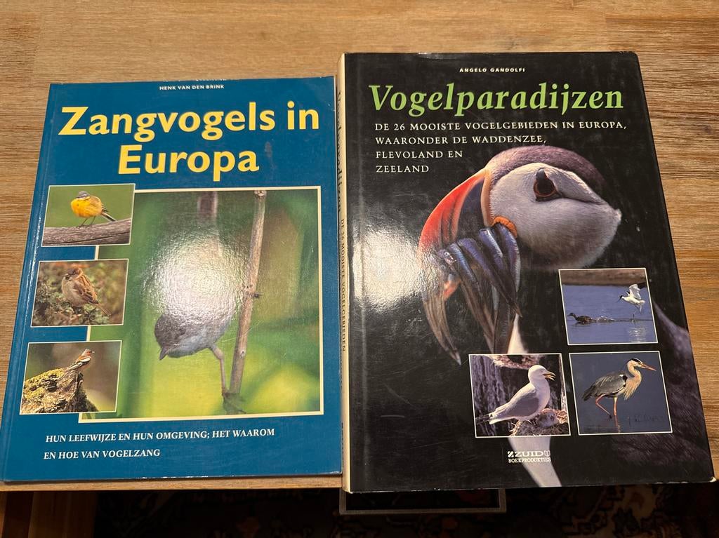 Vogelboeken: Zangvogels in Europa & Vogelparadijzen, Ophalen of Verzenden, Gelezen, Vogels