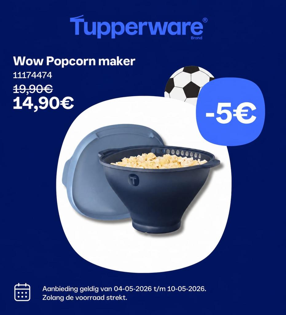 tupperware popcorn maker, Huis en Inrichting, Ophalen of Verzenden, Nieuw, Overige typen