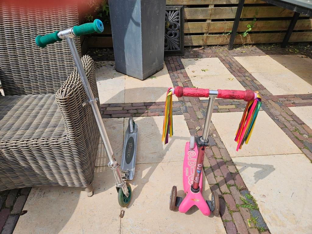 Set van 2 steps: Micro Mini en JD Bug, Fietsen en Brommers, Steps, Gebruikt, Gewone step, Ophalen of Verzenden