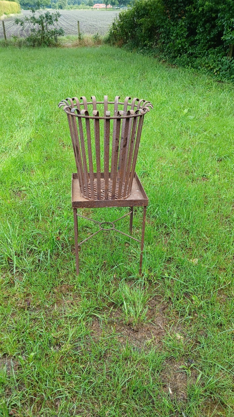 Handgemaakte Vuurkorf met Tafel, Tuin en Terras, Vuurkorven, Ophalen, Gebruikt, Vuurkorf
