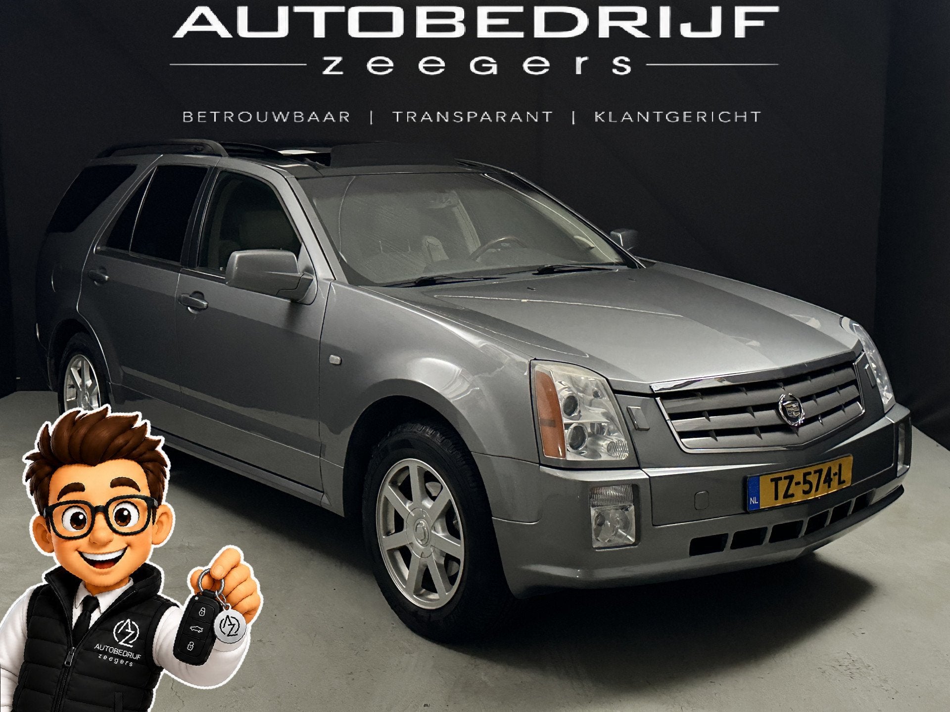 Cadillac SRX 4.6 Sport Luxury V8 LPG *Pano*full Leather*Auto, Auto's, Automaat, 4565 cc, 2178 kg, Leder
