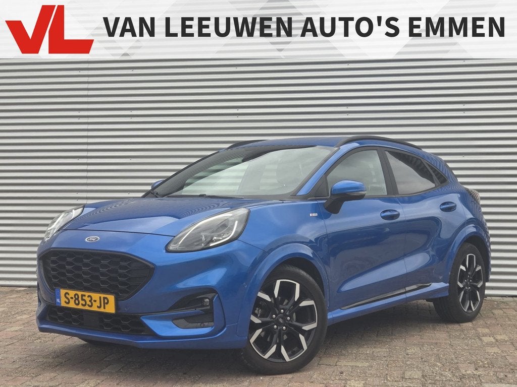Ford Puma 1.0 EcoBoost Hybrid ST-Line | Nieuw Binnen | Navig, Auto's, Ford, Stof, Blauw, 665 kg, Bedrijf