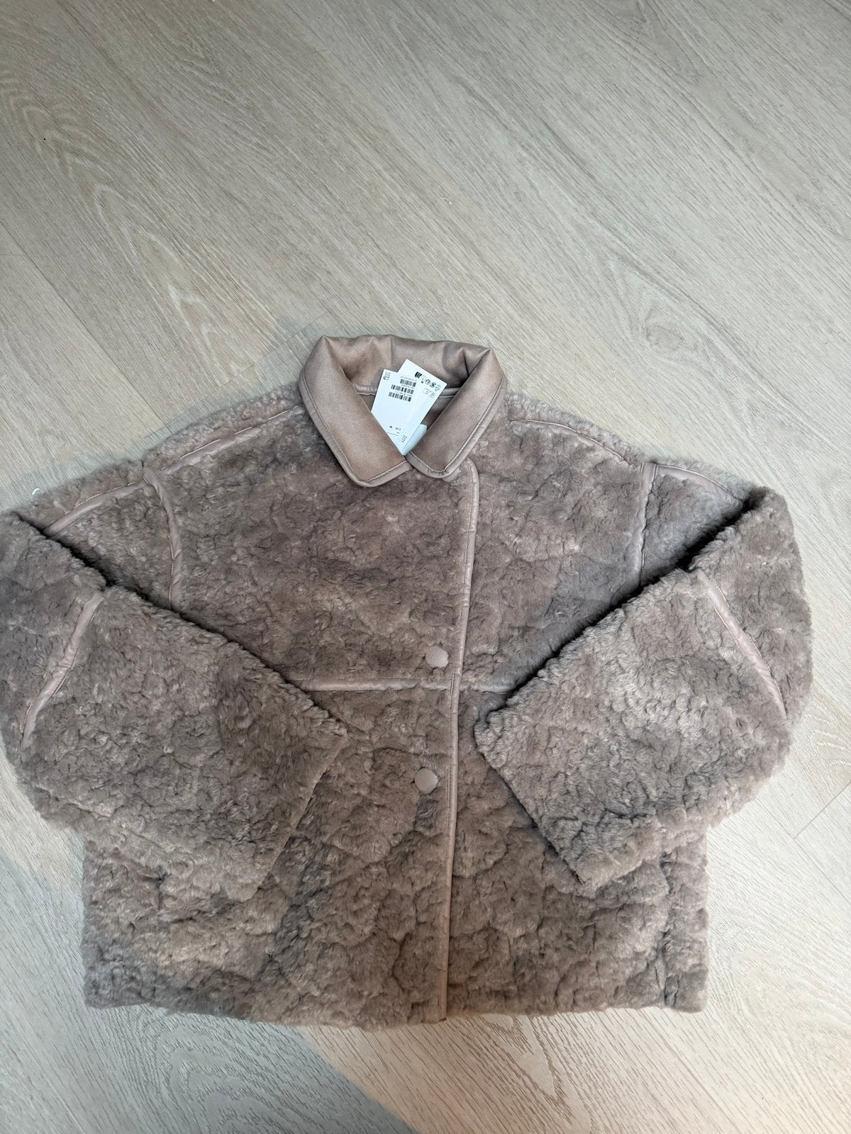 H&M Vegan Faux Fur Jas Maat M, Ophalen of Verzenden, Nieuw, Maat 38/40 (M), Grijs
