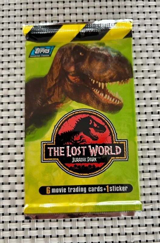 1997 Topps The Lost World Jurassic Park Sealed booster Pack, Verzenden, Nieuw, Meerdere plaatjes