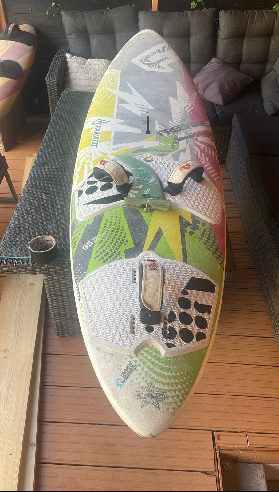 Fanatic Freewave 95L Windsurfplank, Watersport en Boten, Ophalen, Met voetbanden, Gebruikt, Minder dan 250 cm