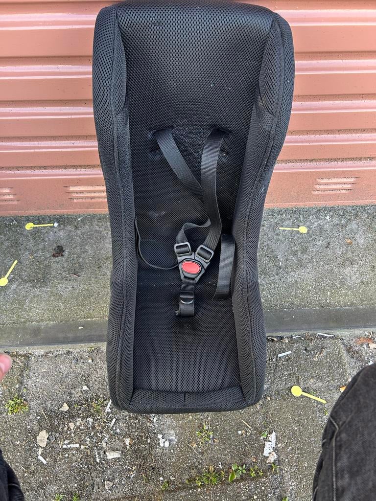 Melia Baby/Peuter Schaal Bakfiets met Gordel, Fietsen en Brommers, Fietsaccessoires | Fietsstoeltjes, Ophalen of Verzenden, Gebruikt