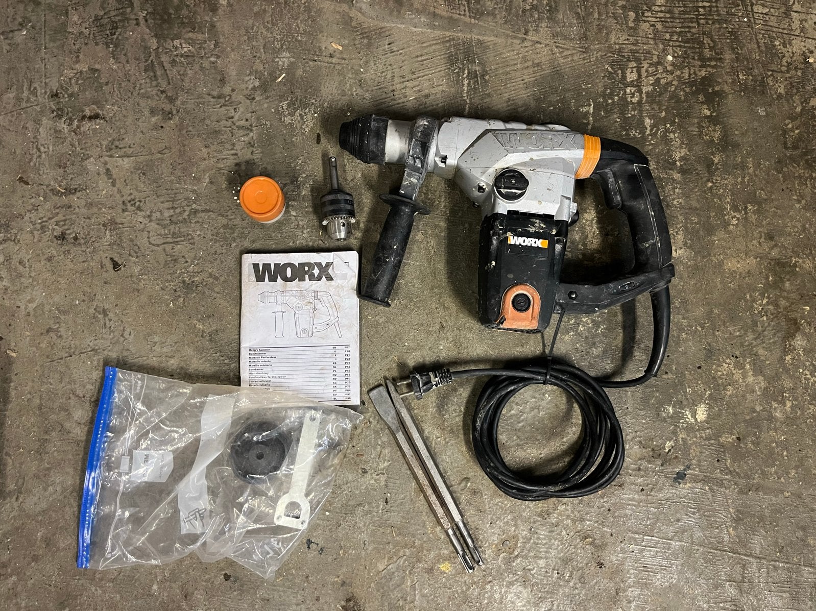 Worx klopboormachine met alle onderdelen, Doe-het-zelf en Verbouw, Gereedschap | Boormachines, Klopboormechanisme, Ophalen, Boormachine
