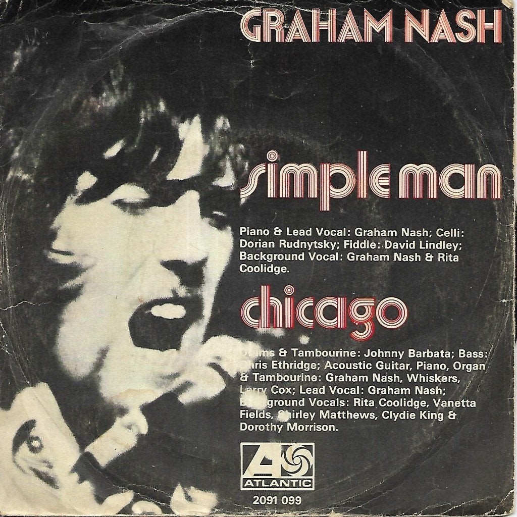 Graham Nash - Simple man, Cd's en Dvd's, Ophalen of Verzenden, Gebruikt, 7 inch, Pop