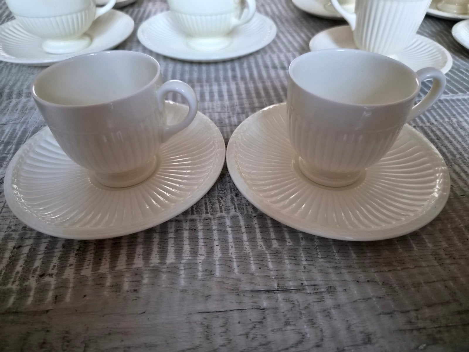 2 Wedgwood Edme kopjes en schoteltjes, Ophalen of Verzenden