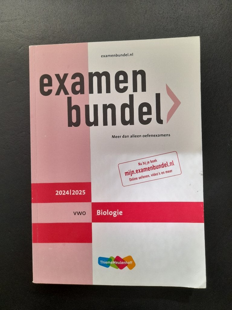 Examenbundel Biologie VWO 2024/2025 + boek Samengevat, Boeken, Schoolboeken, Ophalen, VWO, Biologie, ThiemeMeulenhoff