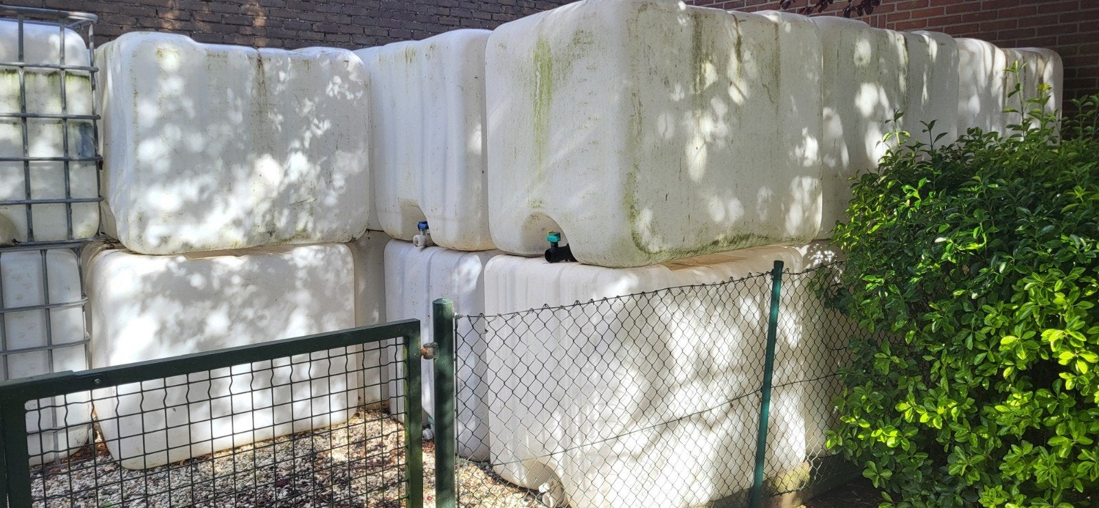 IBC Vaten, Tuin en Terras, Regentonnen, Ophalen, Kunststof, Gebruikt, Met kraantje
