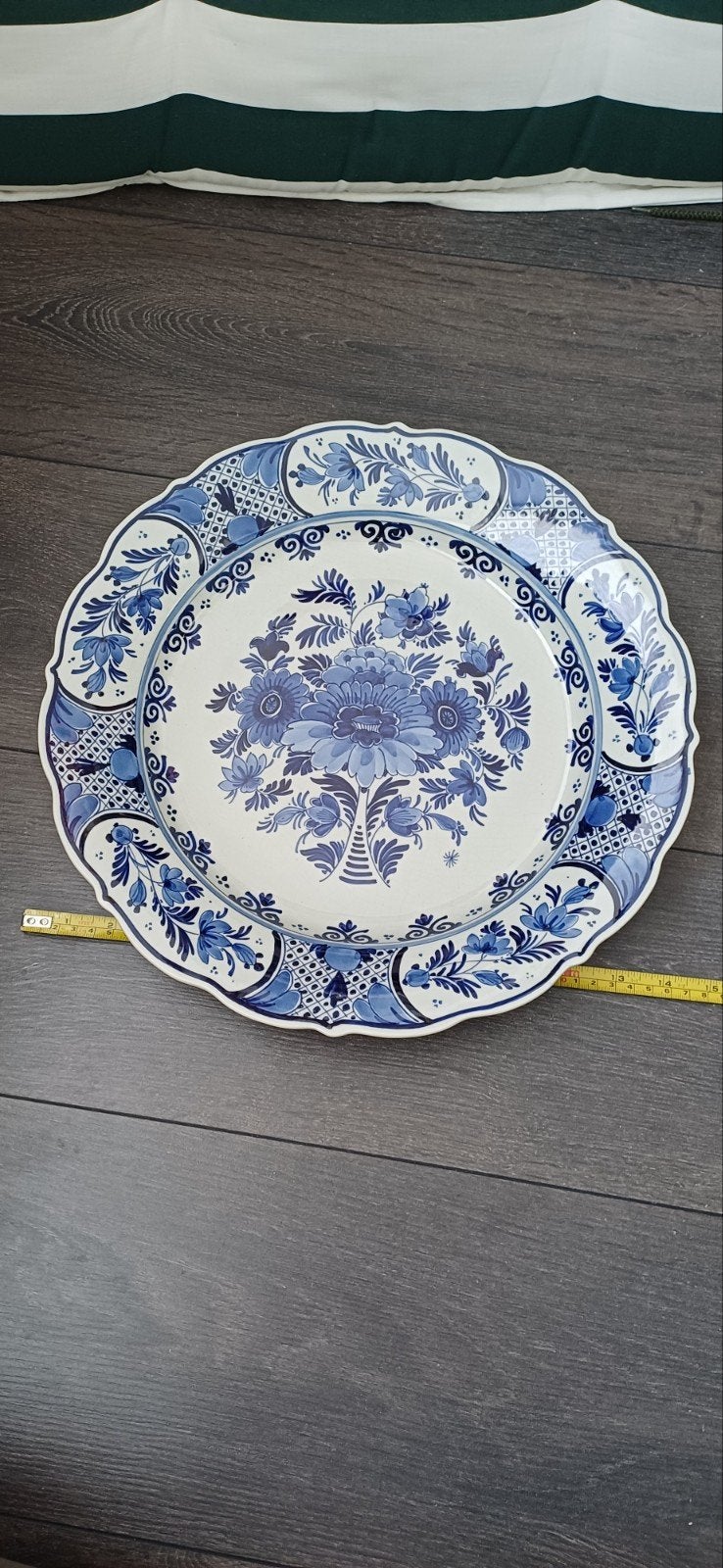 Antiek Delfts Blauwe Wandbord - Handgeschilderd 1919, Antiek en Kunst, Ophalen of Verzenden