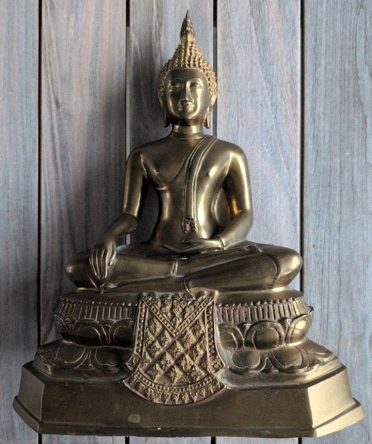 Thaise Mediterene Boeddha Beeld Unicum Brons -, Ophalen