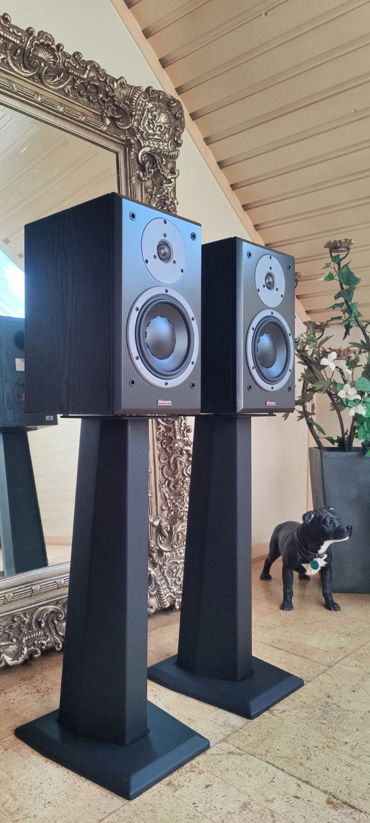 Dynaudio DM 2/7 Bookshelf - Black Ash + Atacama SE-6 Stands., Overige merken, Stereo speakers, 120 tot 150 watt, Ophalen of Verzenden