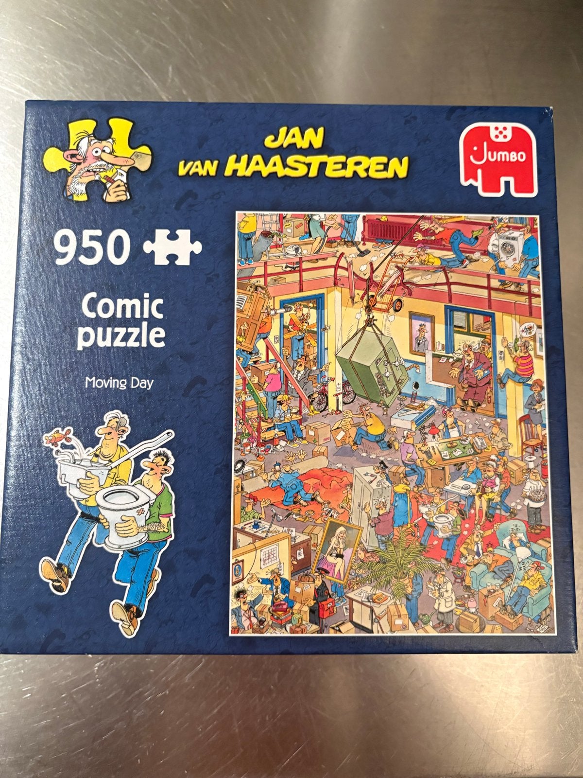 Jan van Haasteren - Moving Day - 950 stukjes, Ophalen of Verzenden, 500 t/m 1500 stukjes, Zo goed als nieuw, Legpuzzel