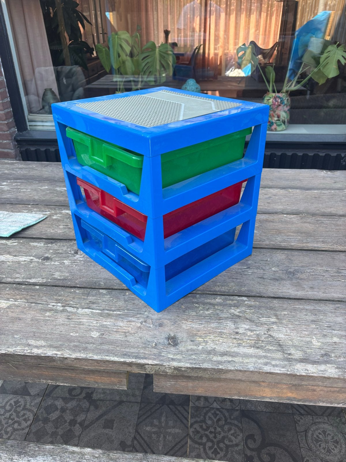 Lego bewaarbox / speeltafel met lades, Ophalen of Verzenden, Gebruikt, Overige typen, Lego