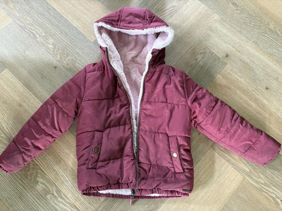 Dikke jas reversible 116, Ophalen of Verzenden, Gebruikt, Meisje, Jas