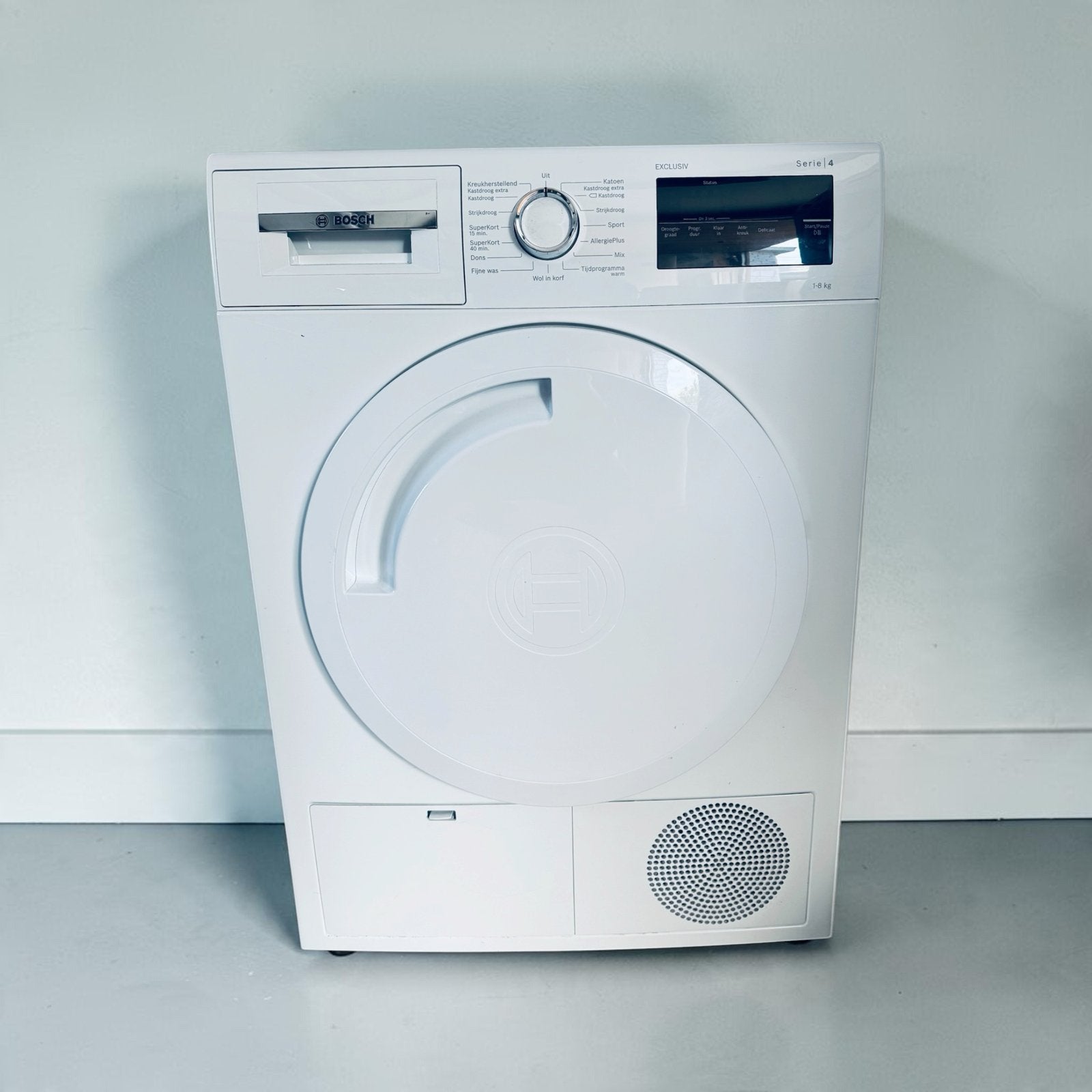 Bosch Exclusiv Condensdroger 8Kg, Ophalen, Anti-kreukfase, 8 tot 10 kg, Refurbished