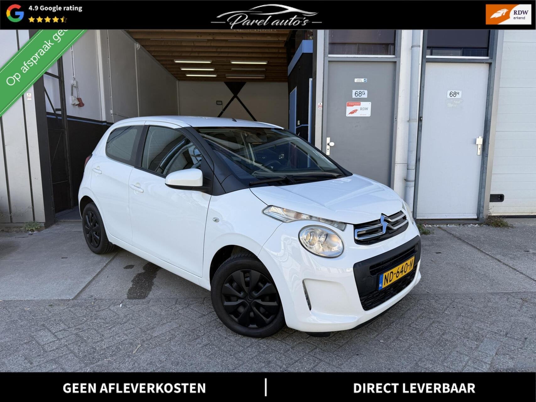 Citroen C1 1.0 e-VTi Airscape Feel|APK|NAP|Airco|5 Deuren, Auto's, Voorwielaandrijving, Stof, Gebruikt, 4 stoelen