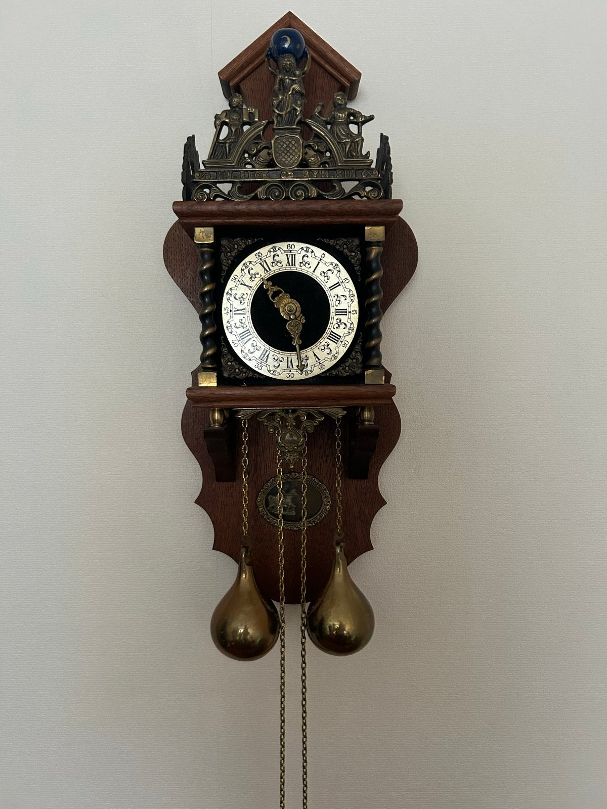 Antieke Telma wandklok uit de jaren 70, Made in Holland, Antiek en Kunst, Ophalen