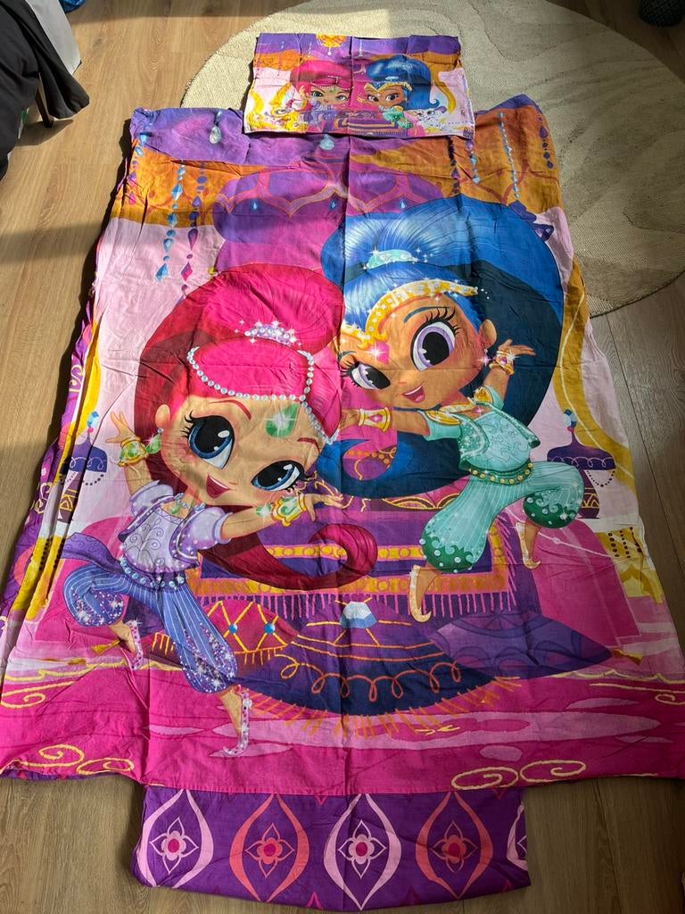 Shimmer & Shine Dekbed set, Jongetje of Meisje, Wit, Ophalen of Verzenden, Deken of Dekbed