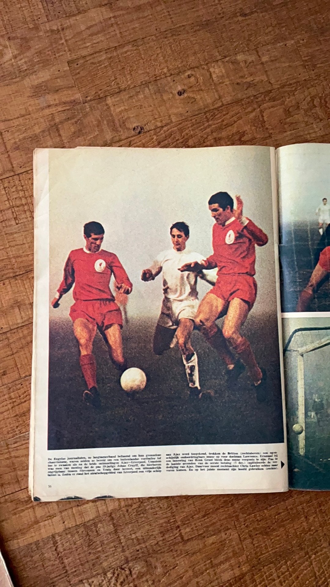 Fotoreportage Liverpool-Ajax in mist Europa Cup December1966, Ophalen of Verzenden, Gelezen