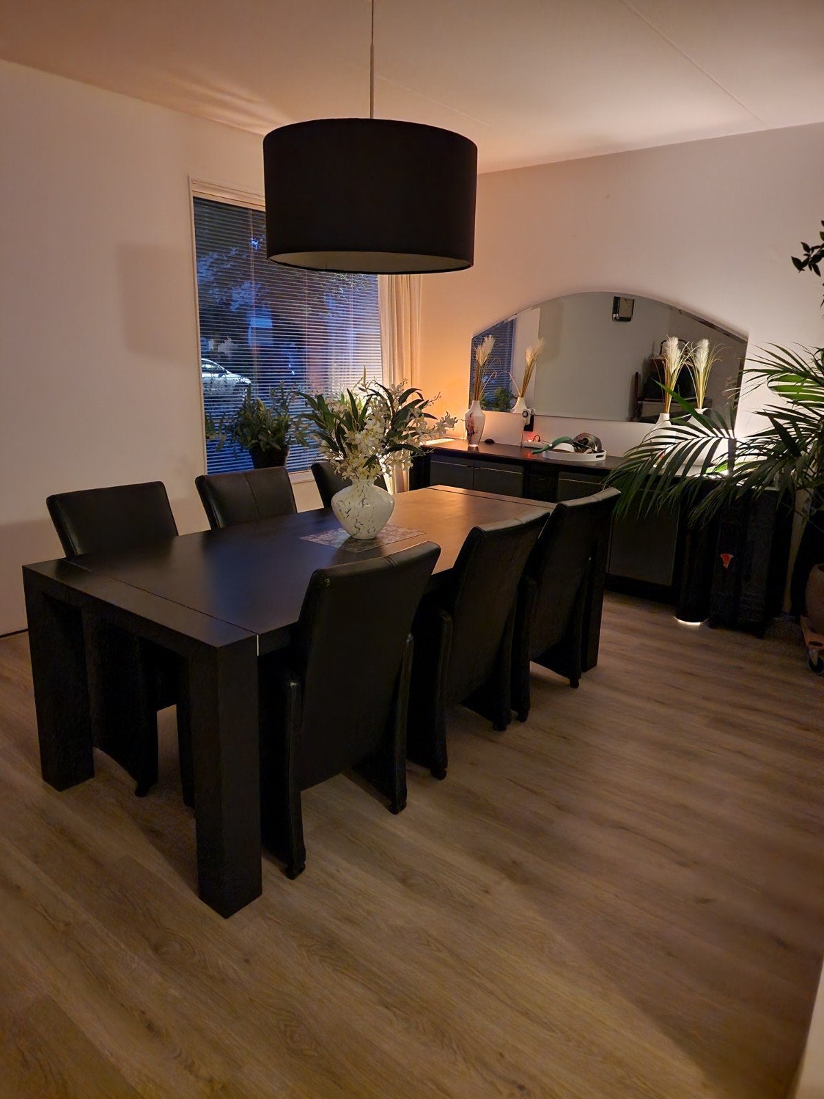 Goossens eettafel met 6 stoelen, Ophalen, Rechthoekig, 100 tot 150 cm, 50 tot 100 cm