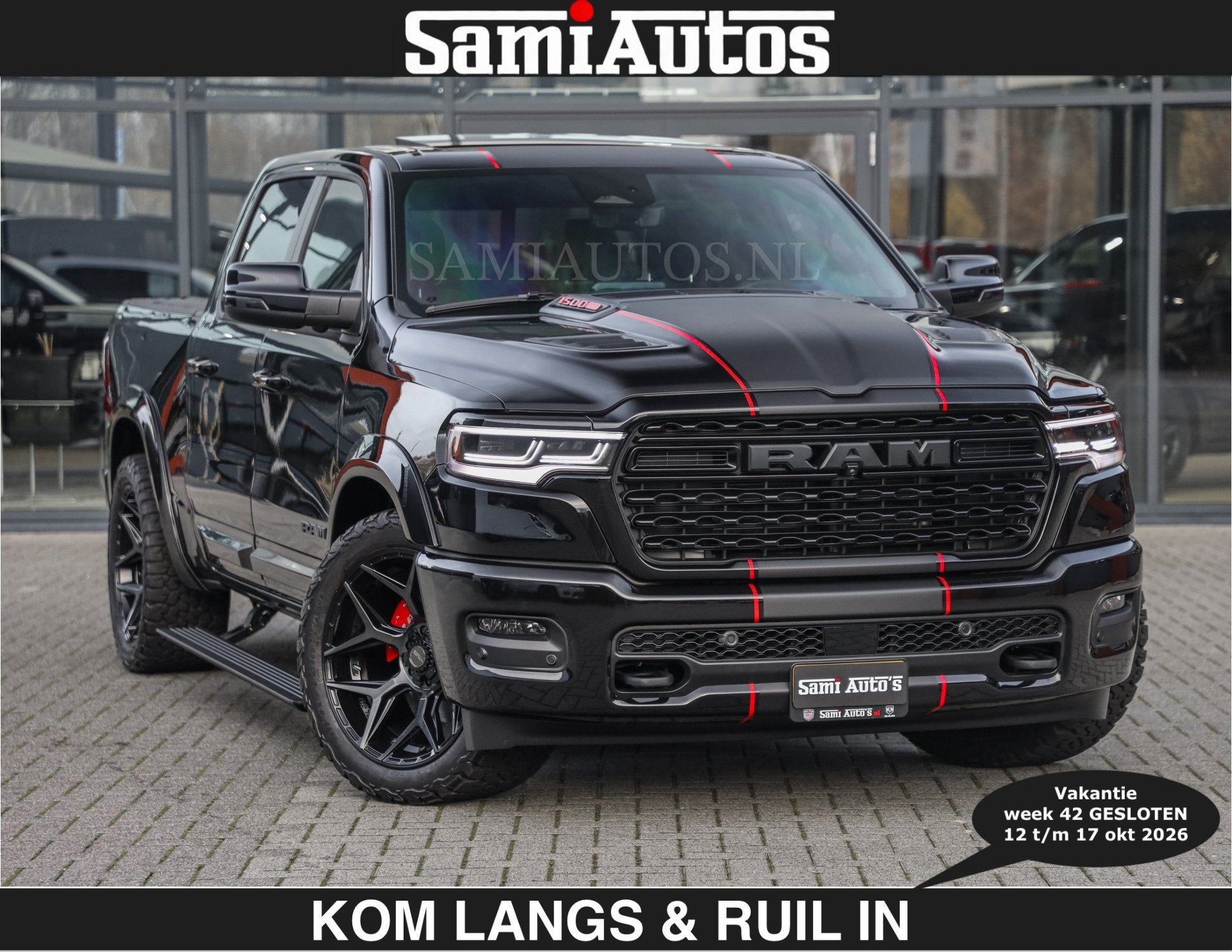 Dodge Ram LIMITED 2027 5.7 V8 HEMI | €79950,- excl excl |, Auto's, Automaat, Dealer onderhouden, 5654 cc, Met garantie (alle)