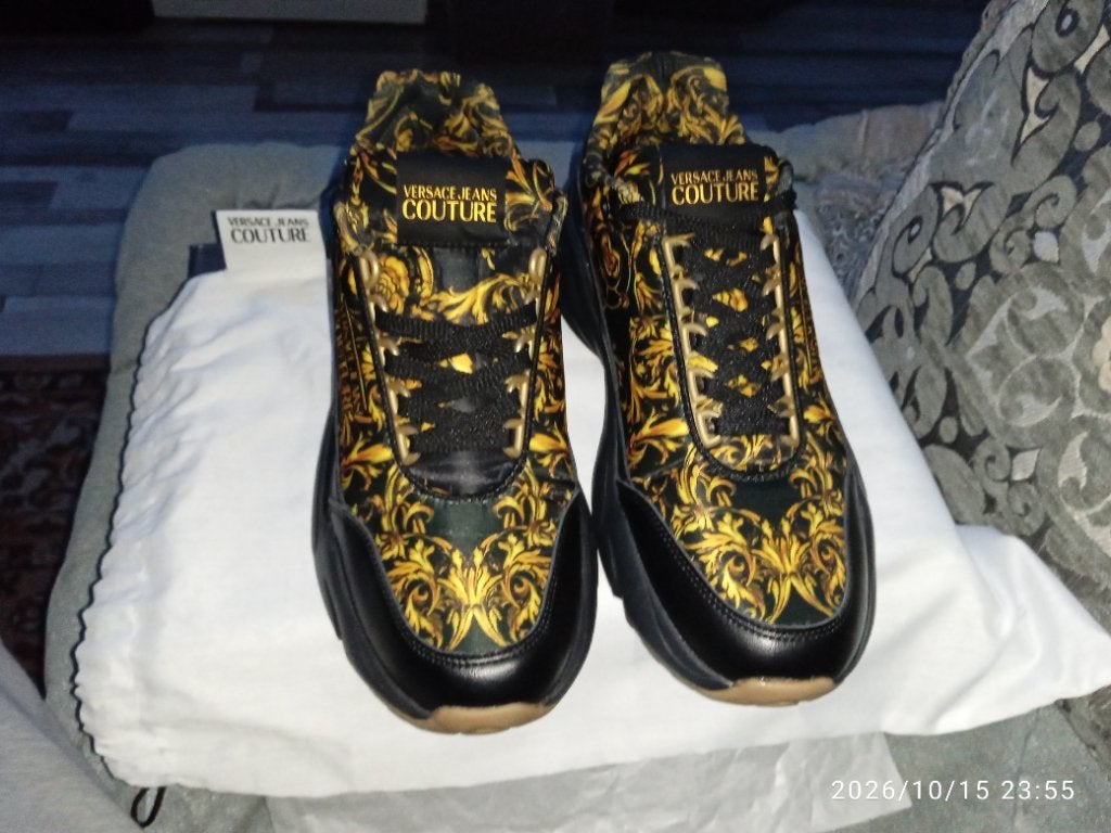Tekoop nieuwe in doos Versace sneakers, Ophalen, Zwart, Nieuw, Sneakers of Gympen