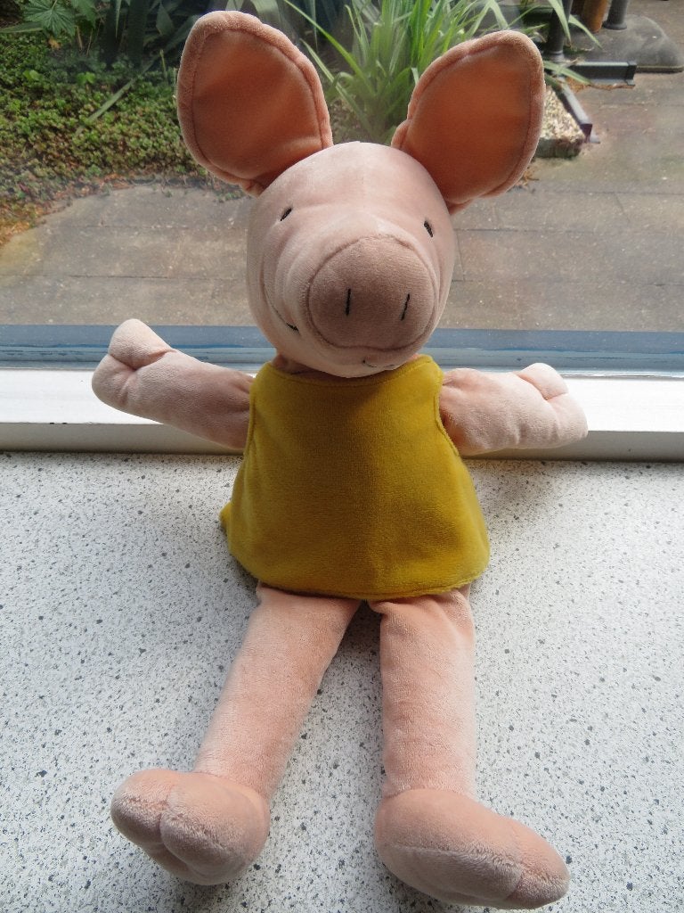 Handpop Varkentje van Max Velthuijs meet ca 40 cm kruin/teen, Ophalen of Verzenden, Zo goed als nieuw, Overige typen