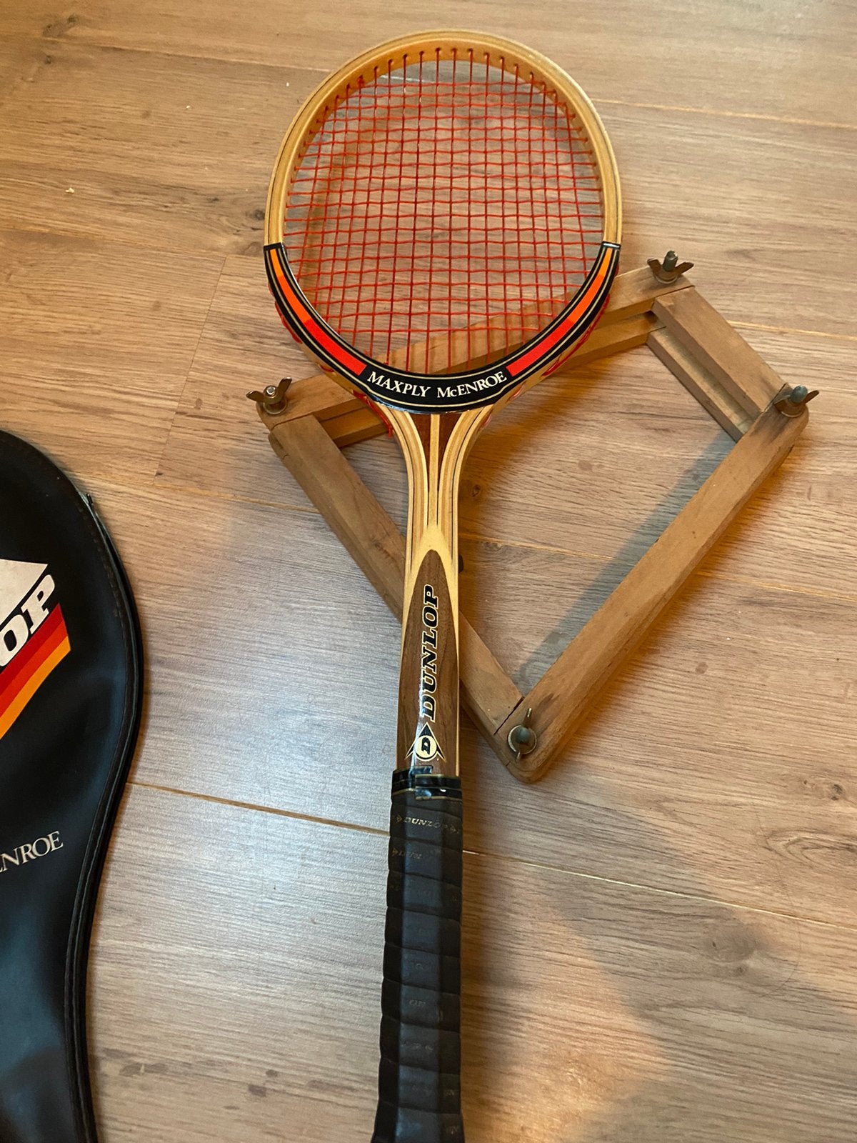 Tennis racket hout Dunlop Maxply McEnroe, Ophalen, Zo goed als nieuw, Racket, Dunlop