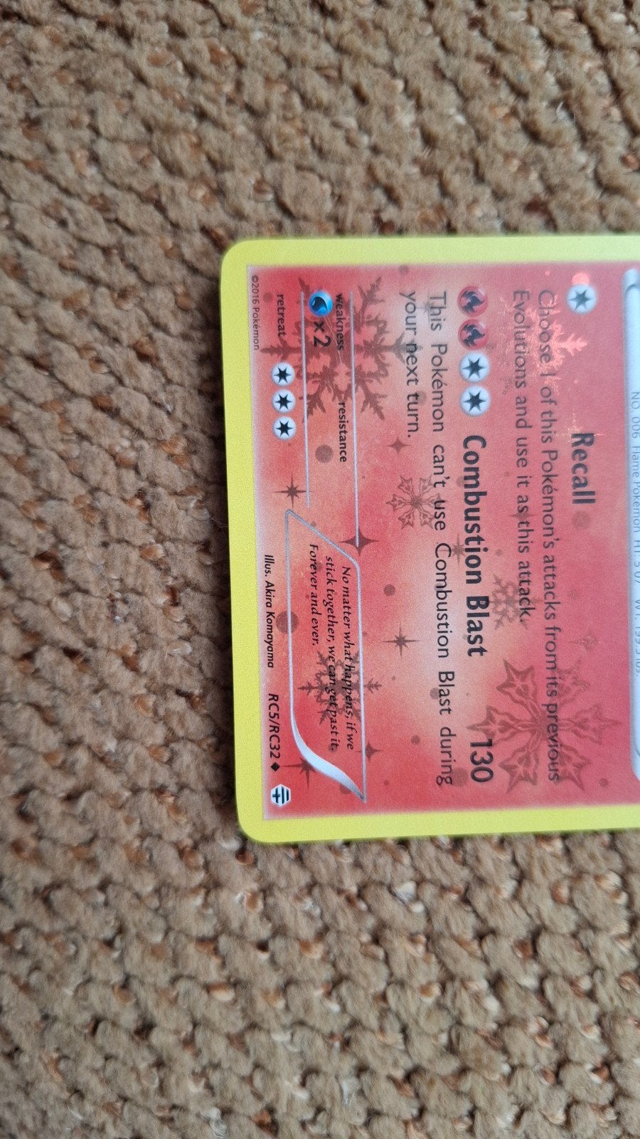 Pokémon Kaart Charizard RC5/RC32 Holo, Ophalen of Verzenden, Zo goed als nieuw, Losse kaart, Foil