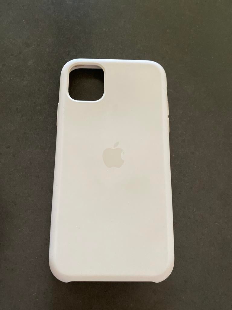 Origineel Apple iPhone 11 Hoesje - Wit Siliconen, IPhone 11, Gebruikt, Hoesje of Tasje, Ophalen of Verzenden