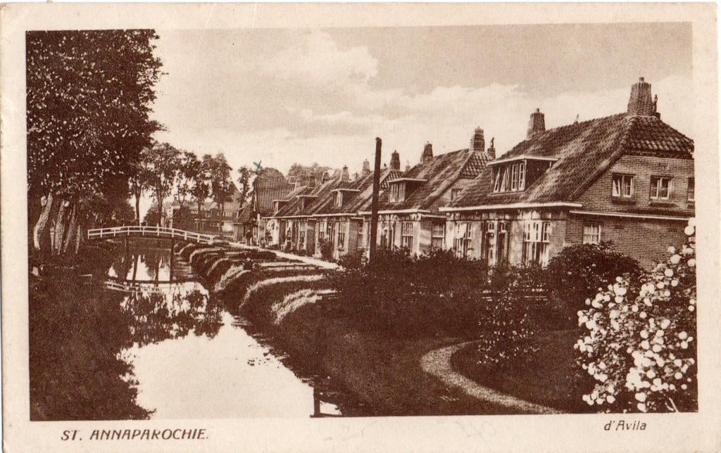 St. Annaparochie, d'Avila. 6049, Verzenden, 1920 tot 1940, Gelopen, Friesland