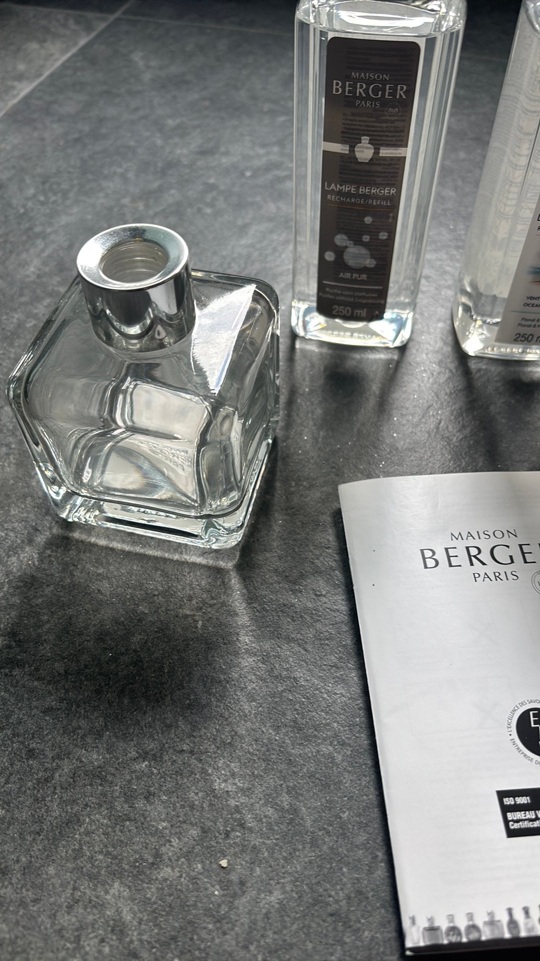 Lampe Berger Starterset met Navullingen, Ophalen, Zo goed als nieuw, Glas