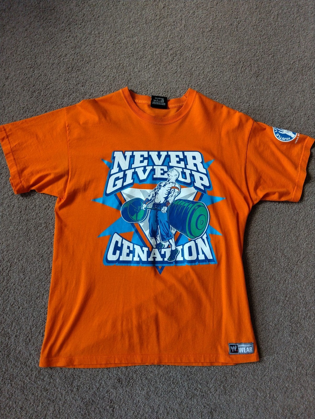 WWE John Cena "Never Give Up" T-shirt - Maat L, Ophalen of Verzenden