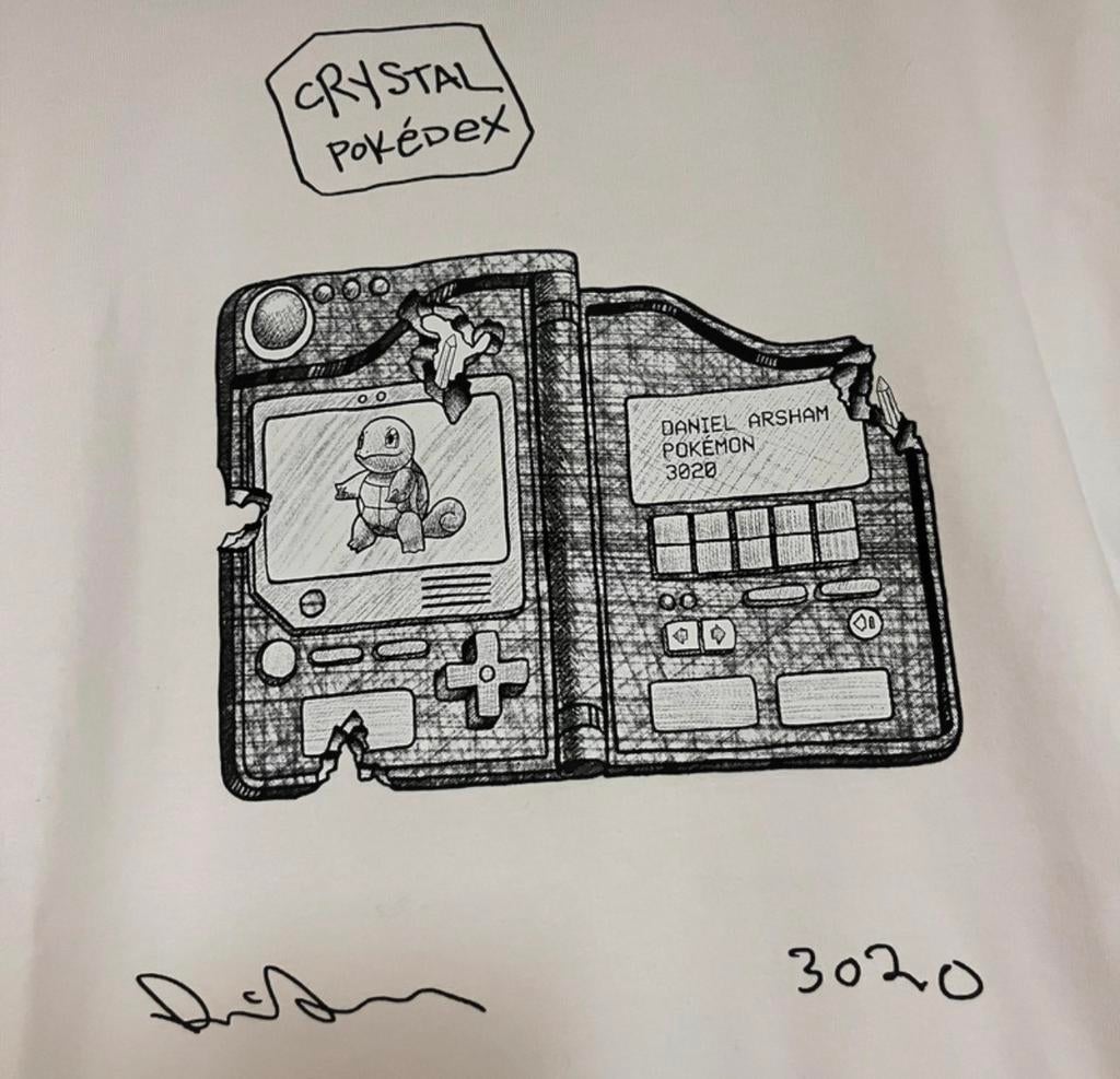 Size XS - Uniqlo x Daniel Arsham x Pokémon tee ‘Pokédex’, Verzenden, Nieuw, Overige maten, Wit