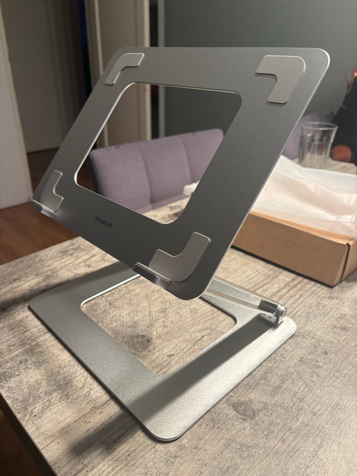 BlueBuilt Verstelbare Laptopstandaard Premium, Ophalen of Verzenden, Nieuw, In diepte verstelbaar