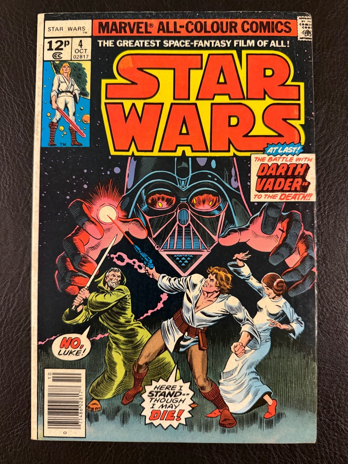 Star Wars Comic #4 1e Druk 1978 Marvel Brits 12 Pence F/FV, Eén stripboek, Ophalen of Verzenden, Gelezen