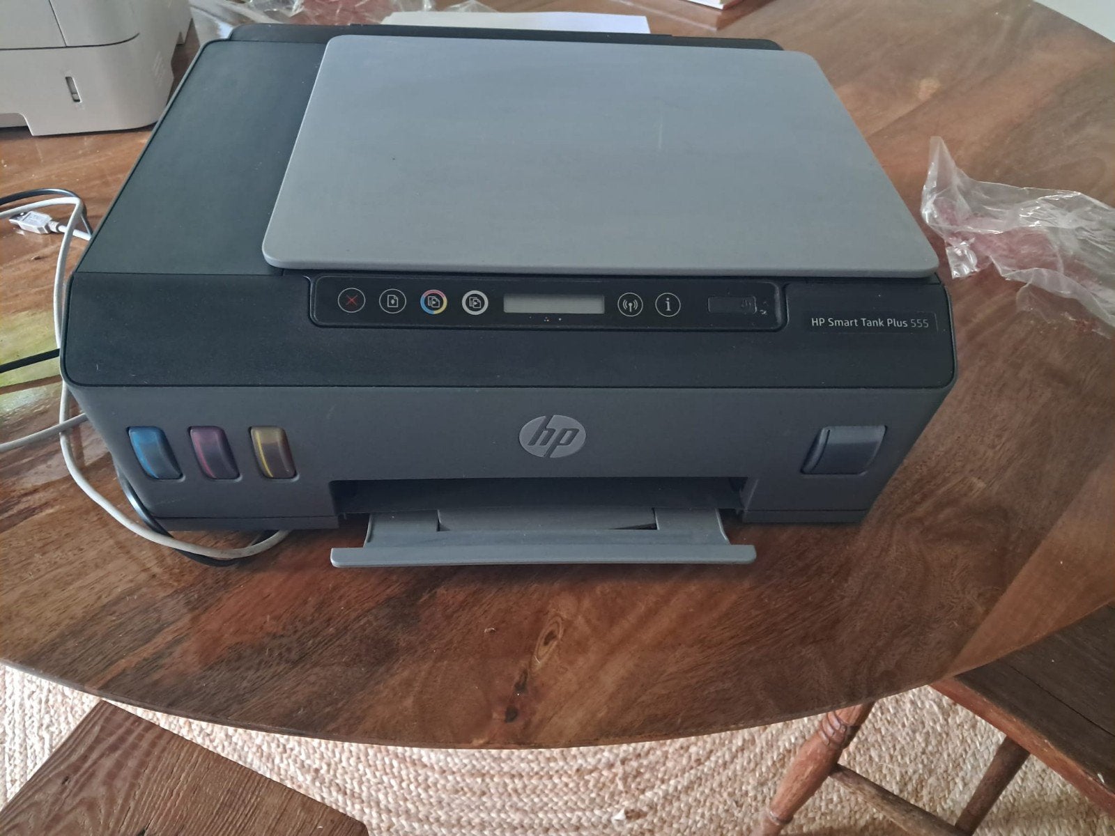 HP Smart  Plus 555 All-in-One Printer - Zo goed als nieuw, Computers en Software, Printers, Kleur printen, Inkjetprinter, All-in-one