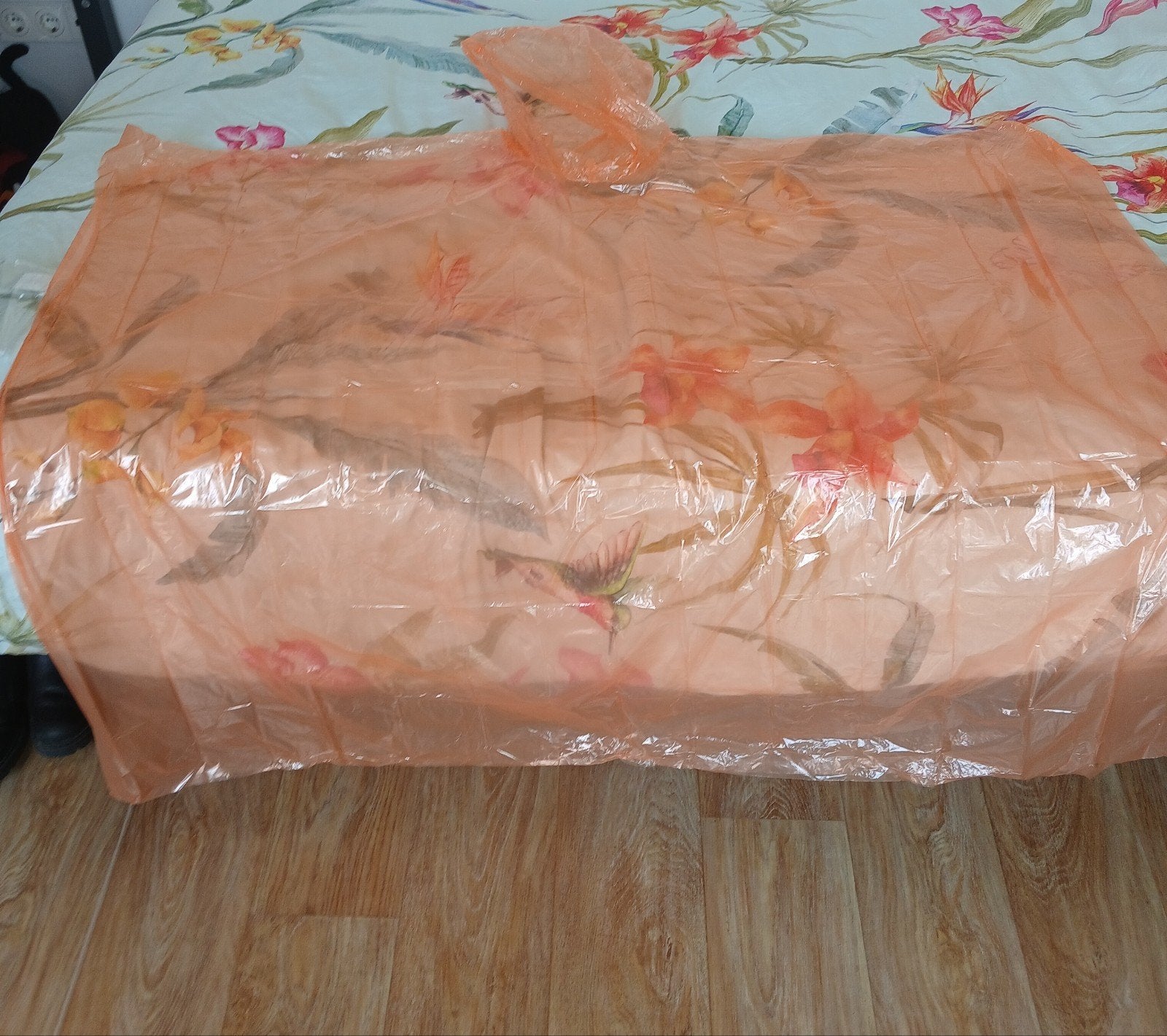 Wegwerp regenponcho - Oranje, Ophalen of Verzenden, Nieuw, Regenpak, Heren