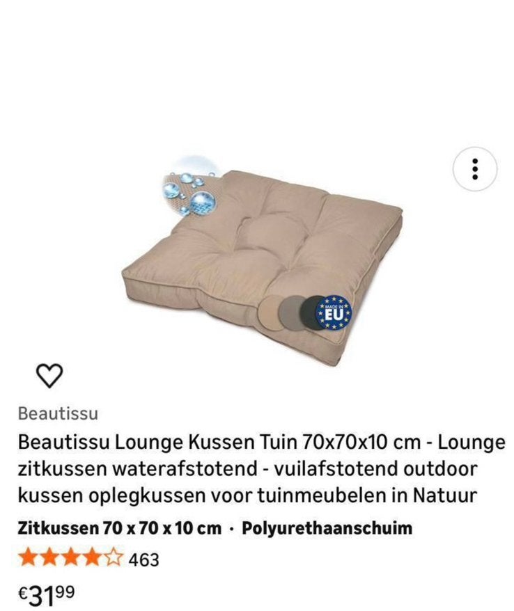 Tuinset / loungeset kussens, Tuin en Terras, Tuinmeubel-accessoires, Ophalen, Zo goed als nieuw