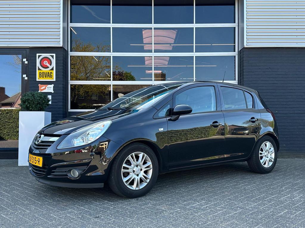Opel Corsa 1.4-16V '111' Edition, Radio, Navi, Stuur/ stoelv, Auto's, Voorwielaandrijving, Euro 5, Gebruikt, Zwart